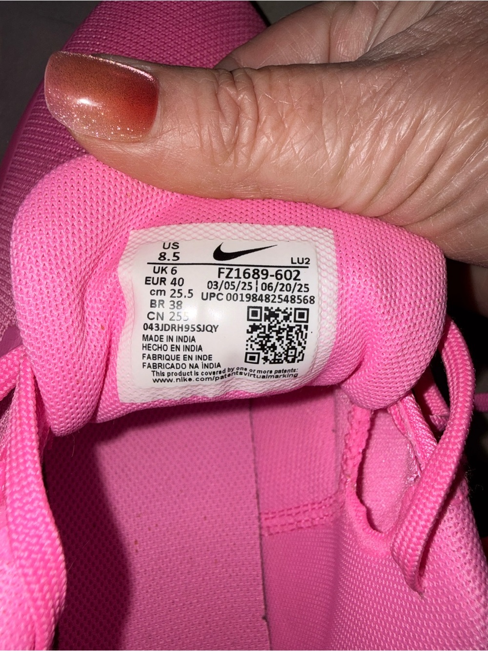 Nike Pink Spell sz 8.5 - Picture 2 of 3